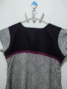 Orchid pink diamond print mango kurta pyjama