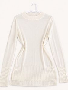 Elegant Cream Knit Sweater