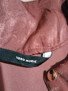 Rust Satin/ Velvettis Midi Dress