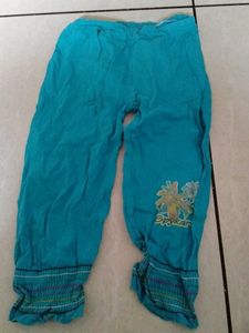 Turquoise Printed Palazzos