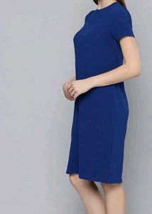 Myntra New Chic Blue Dress[FREE FLOWER CLAW CLIP]