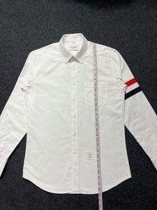 THOM BROWNE White Button Down Shirt