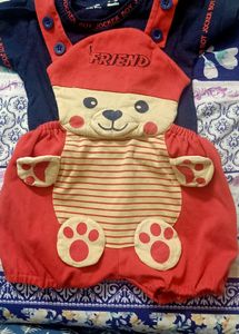 stylish cotton dungaree for kid.