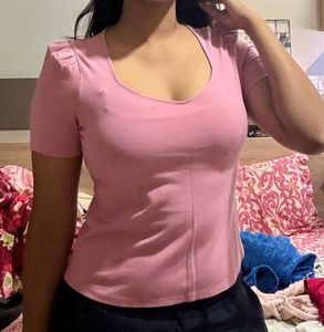 Pretty Pink Puff Sleeve Top🎀🩷