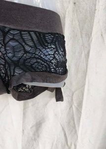 Sheer Lace Tie-Up Shorts