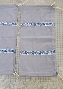 2 Grey Small round pillow or Bolster Covers