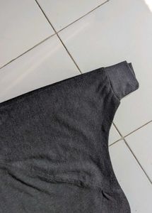 Cozy Gray Batwing Sleeve Sweater