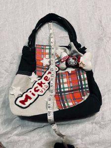 Hello Kitty &amp; Mickey Bag Unique Patchwork
