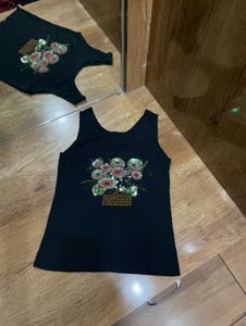 Sparkly Floral y2k Tank Top