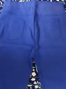 Vibrant Blue Wide Leg Pants