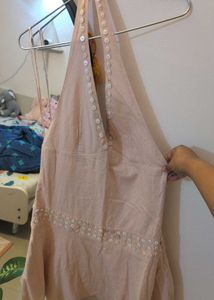 Bershka Halter Neck Mini Dress