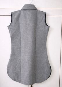 New With Tag Sleeveless Grey Kurta