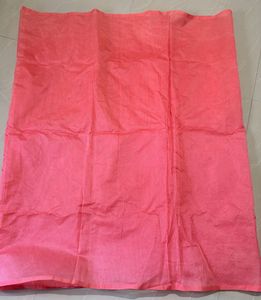 peach net kota saree no blouse