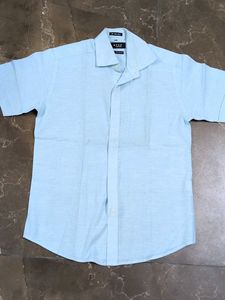 Light Blue Short Sleeve Men's Shirt