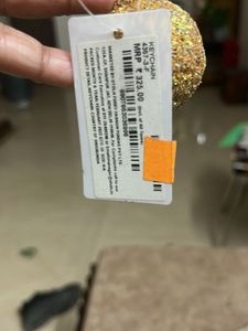 Sparkly Gold Ball Keychain