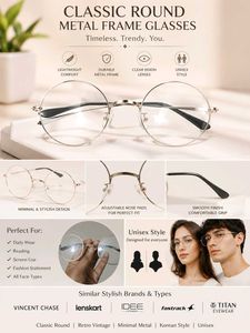 Round Metal Frame Glasses