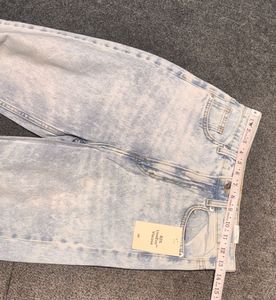 H&amp;M Super High Rise Denim Jeans | Ice Blue |