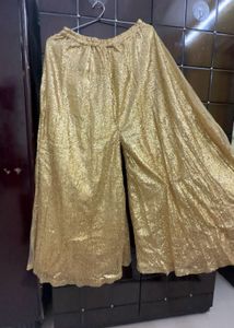 Sparkling Gold Palazzo Pants