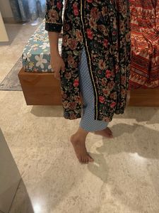 Floral Print Ethnic Gown