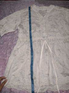 Boho Lace Detail Tunic Top
