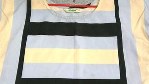 XL size Striped Midi Dress 🩵