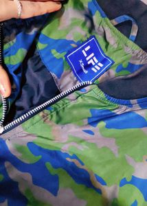 Stylish Camo Print Jacket