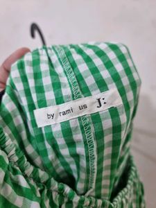 Green Gingham Maxi Dress (Imported 🇰🇷)