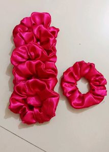 Satin Scrunchie Set - Pack of 6