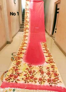 BRAND NEW COTTON Hand Painted Saree