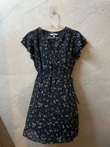 H&M Chic Floral Print Mini Dress