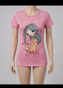 Cute Pink Graphic T-Shirt
