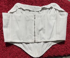 Chic White Corset Top