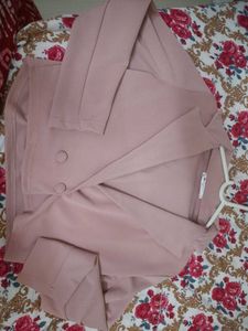 Chic Pink Blazer &amp; Pant Set