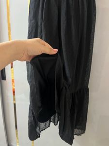 Chic Black Ruffle Dress