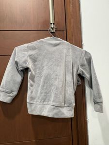 kids Grey Bow Detail Sweatshirt