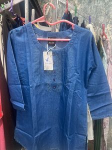 Denim Look Kurta