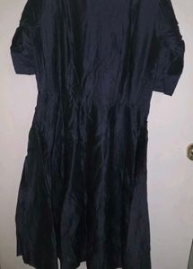 Vark Navy Blue Dress with Sequins