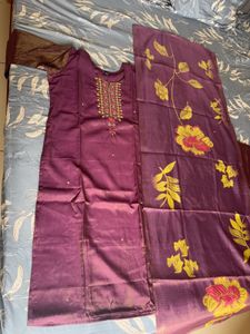 tissue silk kurta set ( xxl size )