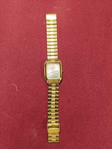original big dial Titan Gold-Tone men Watch