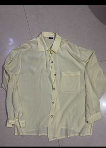 Sheer Yellow Shirt