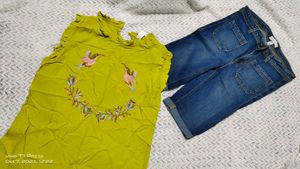 New Branded Top And Shorts For Girls