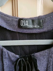 Navy Blue A-line Dress for Women
