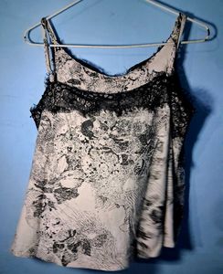 Stylish Lace Trim Camisole Top