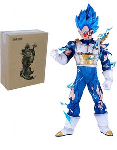 Vegeta with 4 Interchangable Heads Battle Mode A.F