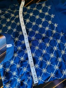 Royal Blue Embroidered Sarara Set
