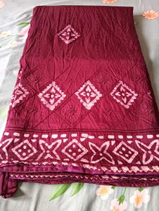 Maroon saree Ethnic Blouse