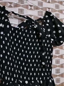 Polka Dot Smocked Dress