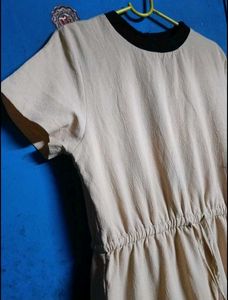 Casual Cream Maxi Dress