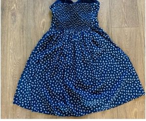 Blue Polka Dots A Line dress