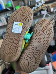 Puma Palermo Sneakers - Teal &amp; Yellow uk 3